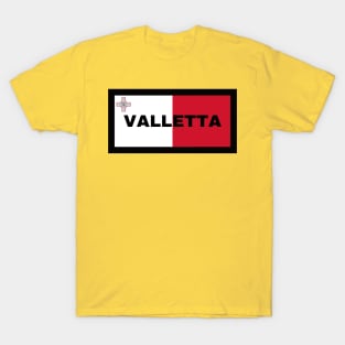 Valletta City in Malta Flag T-Shirt